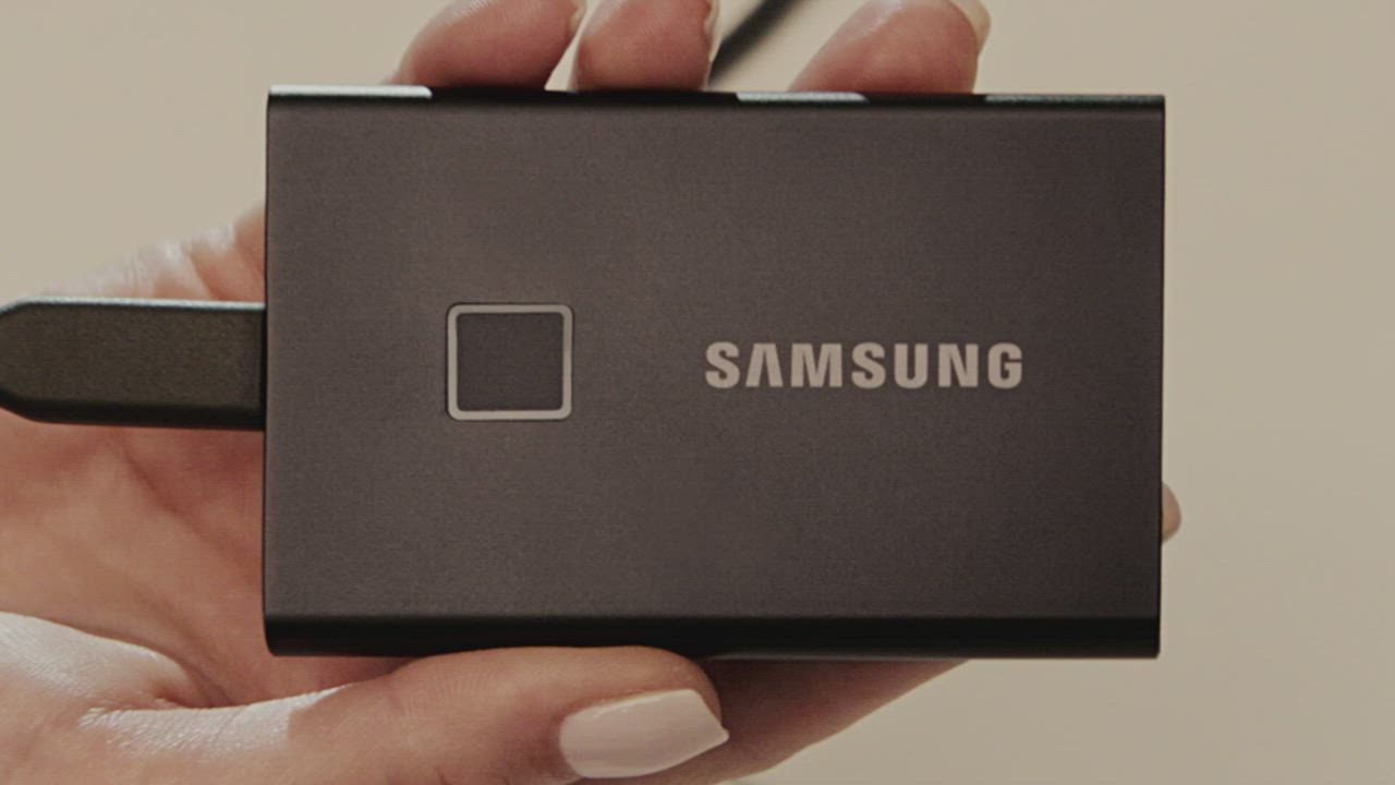 SAMSUNG 三星T7 Touch 500G USB 3.2 Gen 2移動固態硬碟 經典黑 (MU-PC500K/WW) product video thumbnail