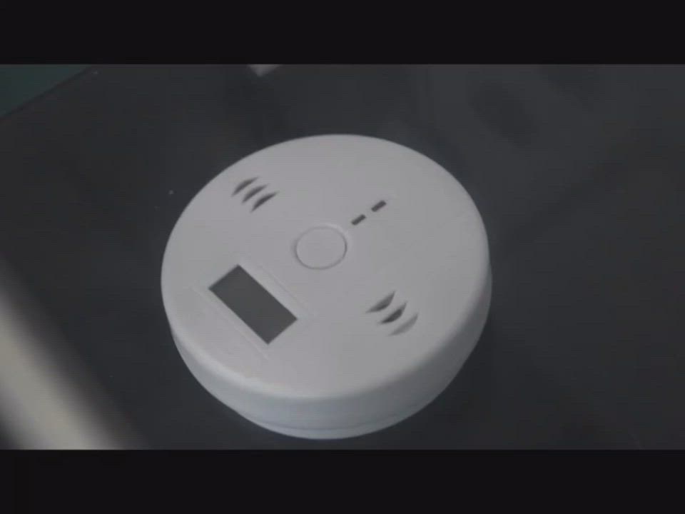 【防災專家】住宅用一氧化碳警報器 雙指示燈 精準偵測一氧化碳 附液晶顯示螢幕 product video thumbnail