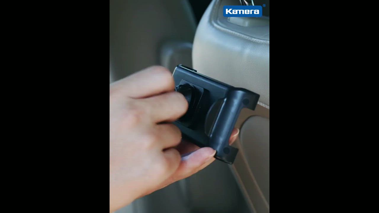 Kamera 車用後座 頭枕支架 伸縮折疊支架 適用手機/平板 KA-CH360 product video thumbnail
