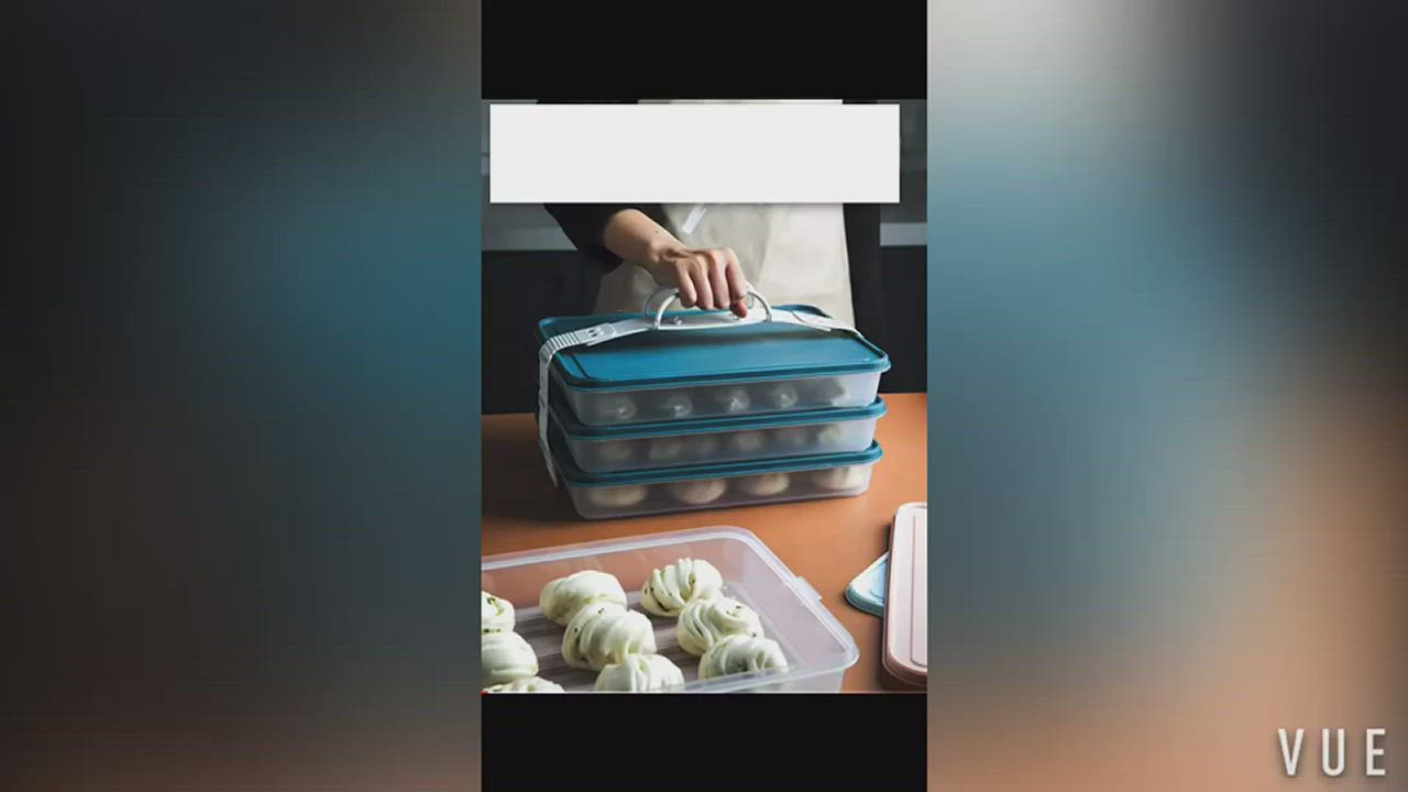 【QHL 酷奇】冰箱水餃/包子/食材冷藏冷凍提把收納保鮮盒 product video thumbnail