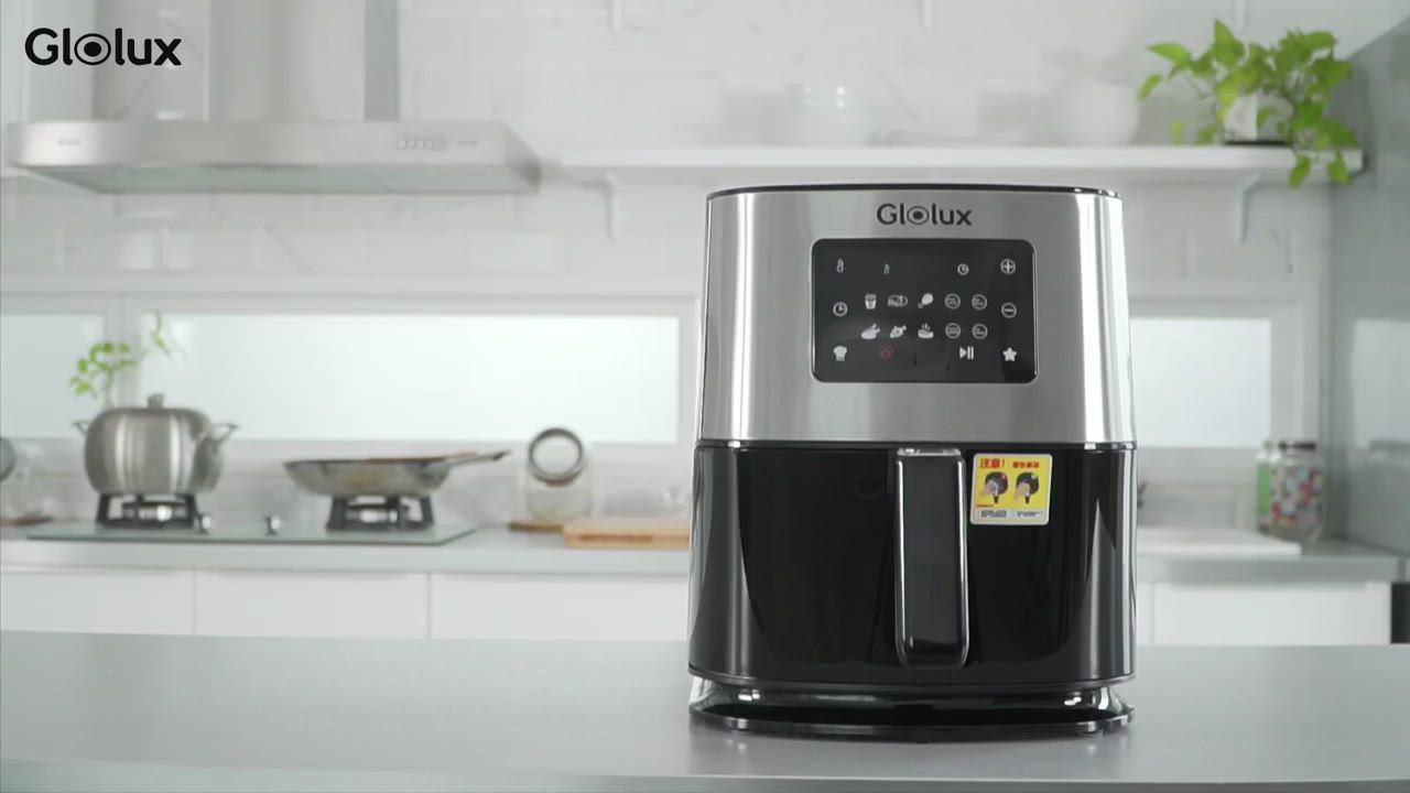 【Glolux】7.5公升大容量陶瓷智能氣炸鍋 product video thumbnail