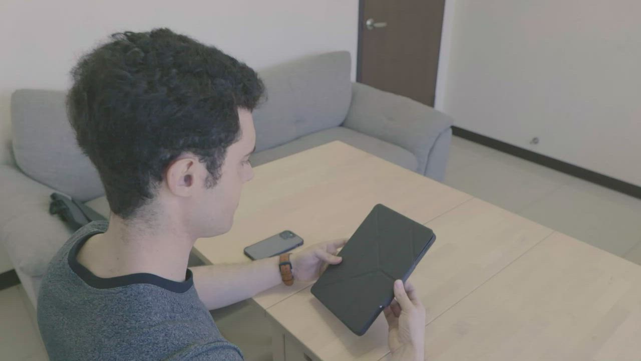 JTL / JTLEGEND iPad Pro 2021 Amos 12.9吋 相機快取多角度折疊布紋皮套(含Apple pencil筆槽+磁扣) product video thumbnail