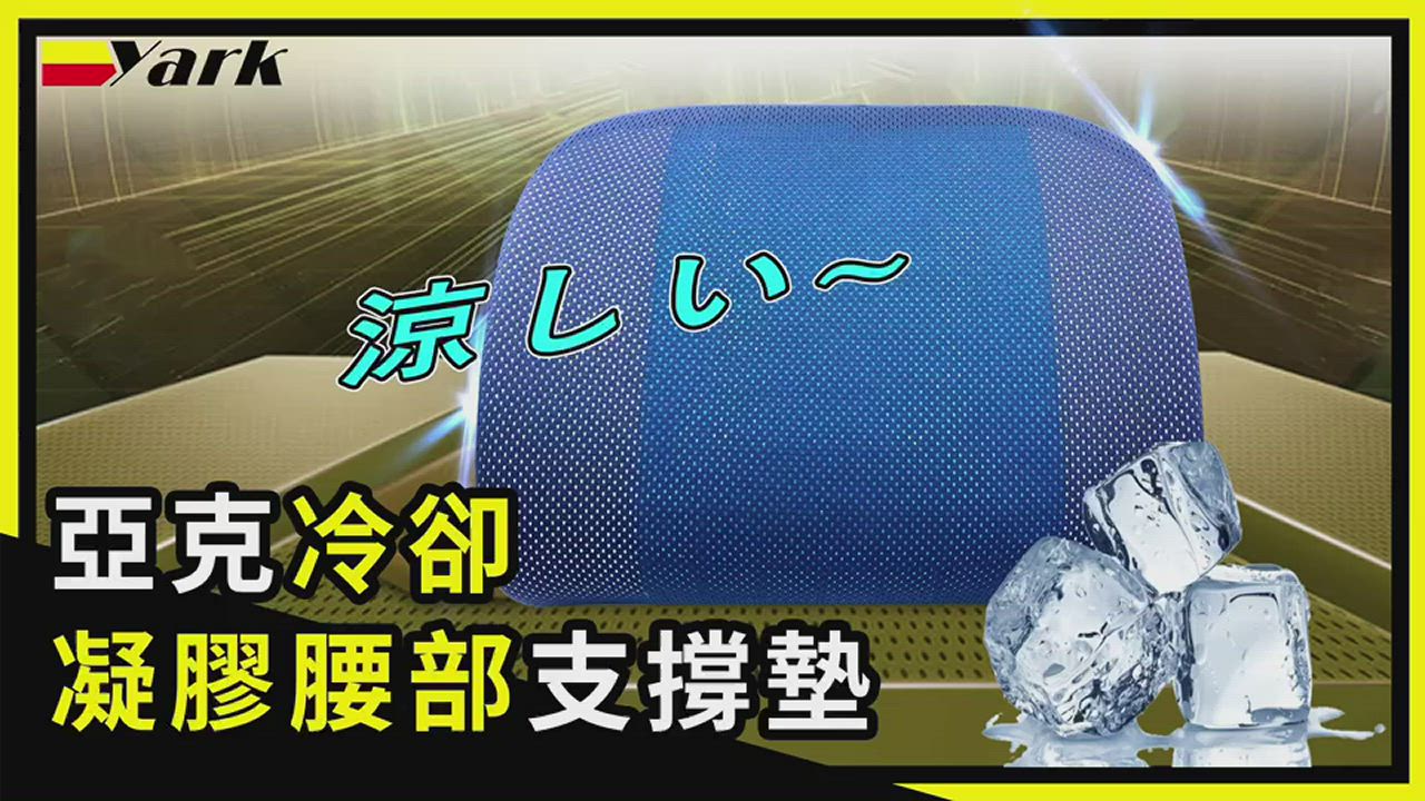亞克冷卻凝膠腰部支撐墊 (WU-12) 腰靠 | 靠墊 | 腰枕 product video thumbnail