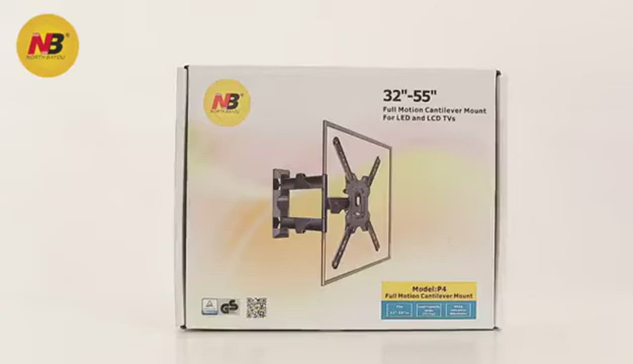 NB P4/32-55吋可調角度液晶電視旋臂架 product video thumbnail