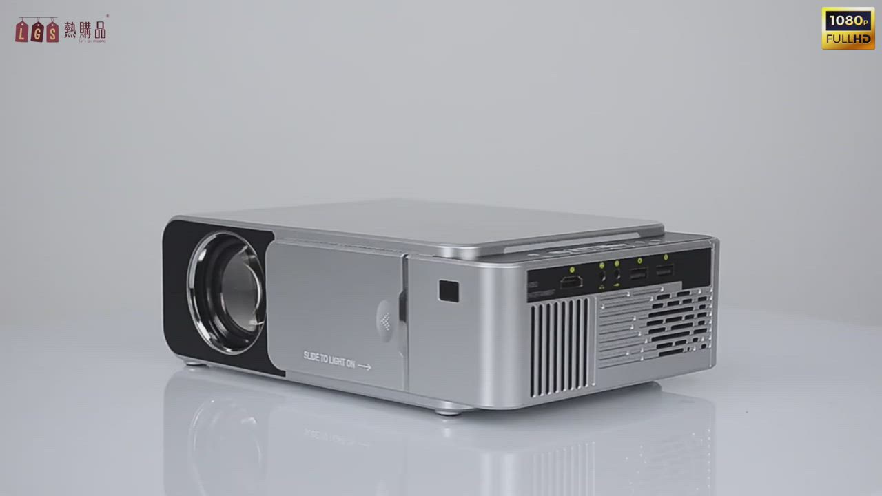 LGS 原廠高階 T6微型投影機 HD720P 手機無線投影 最高支援1080P product video thumbnail