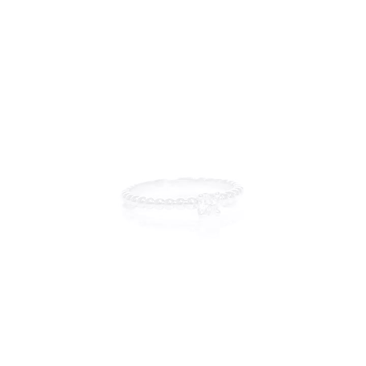 點睛品Promess 0.18克拉 加冕 18K金鑽石珠珠造型戒指 product video thumbnail